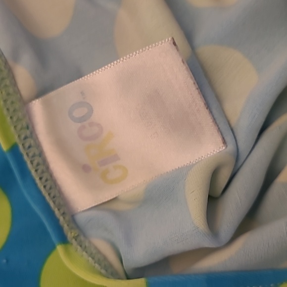 GENTLY WORN Circo Tankini Green and Blue Girls Halter Top Bathing Suit - Picture 10 of 14